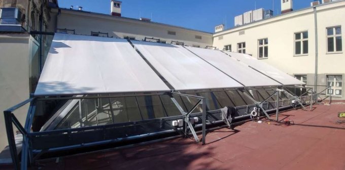 Markizy na ogrody zimowe - Roleta FTS system